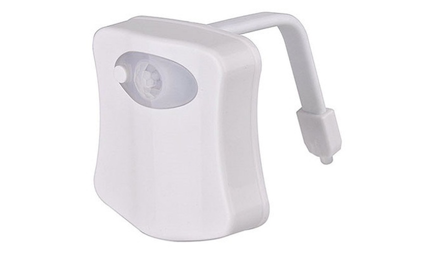 Image 13: One or Two LED Night Toilet Lights with Motion Sensor