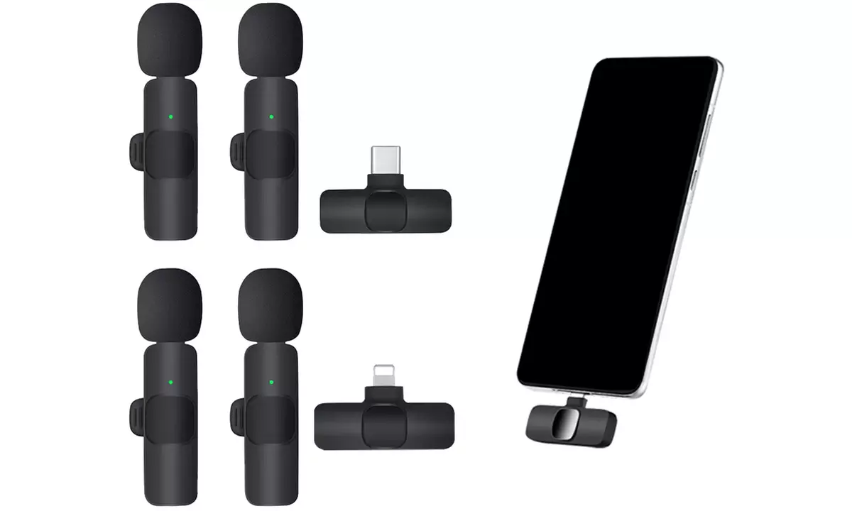 One or Two Sets of Wireless Lavalier Microphones