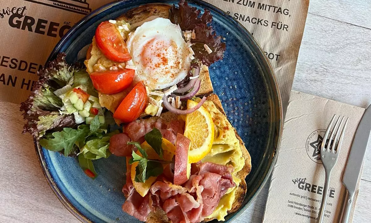 Wertgutschein über 10 € einlösbar für griechisches Frühstück