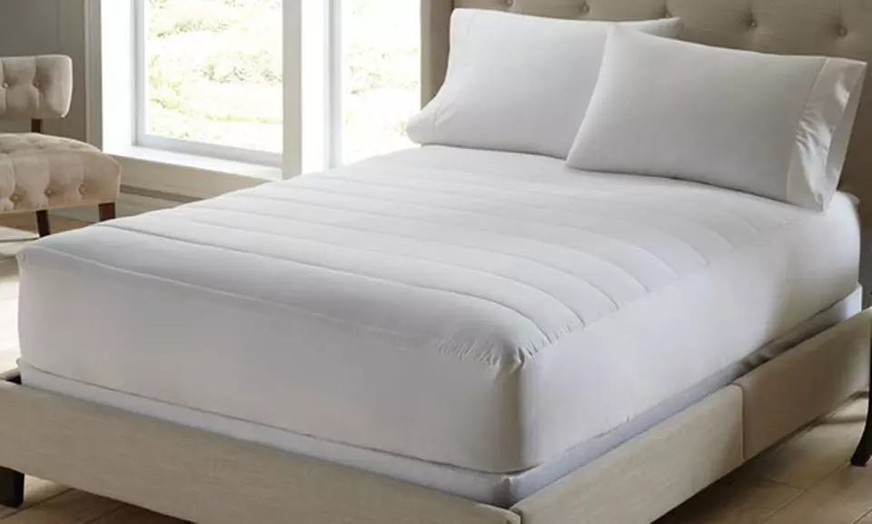 Pinsonic-Quilted Waterproof Mattress Pad - Primary Image