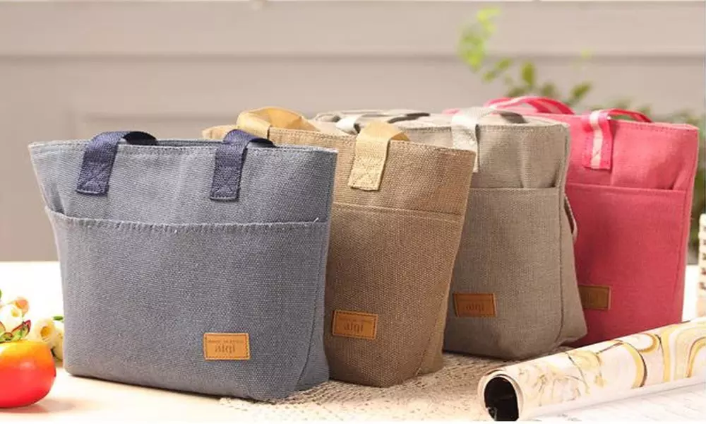 1, 2 ou 4 sacs à déjeuner isothermes en toile - Primary Image