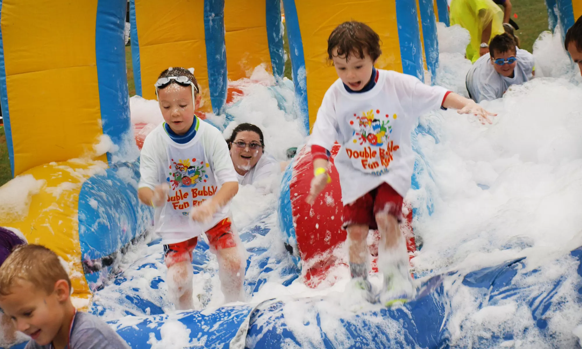 Double Bubble Fun Run for Two or Four, or Fun Zone Admission from Wild and Crazy Entertainment (Up to 51% Off) - Primary Image
