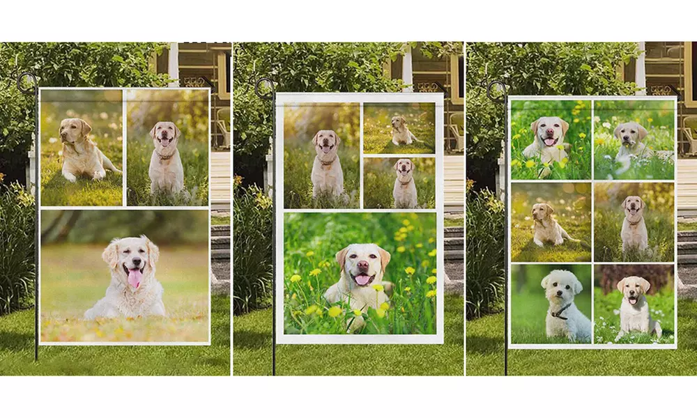 Wetterfeste Fahne mit personalisierbarer Oberfläche