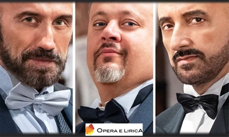 I tre tenori: opera lirica, da marzo ad agosto alla Chiesa di San Paolo entro le Mura, Roma (sconto fino a 25%)