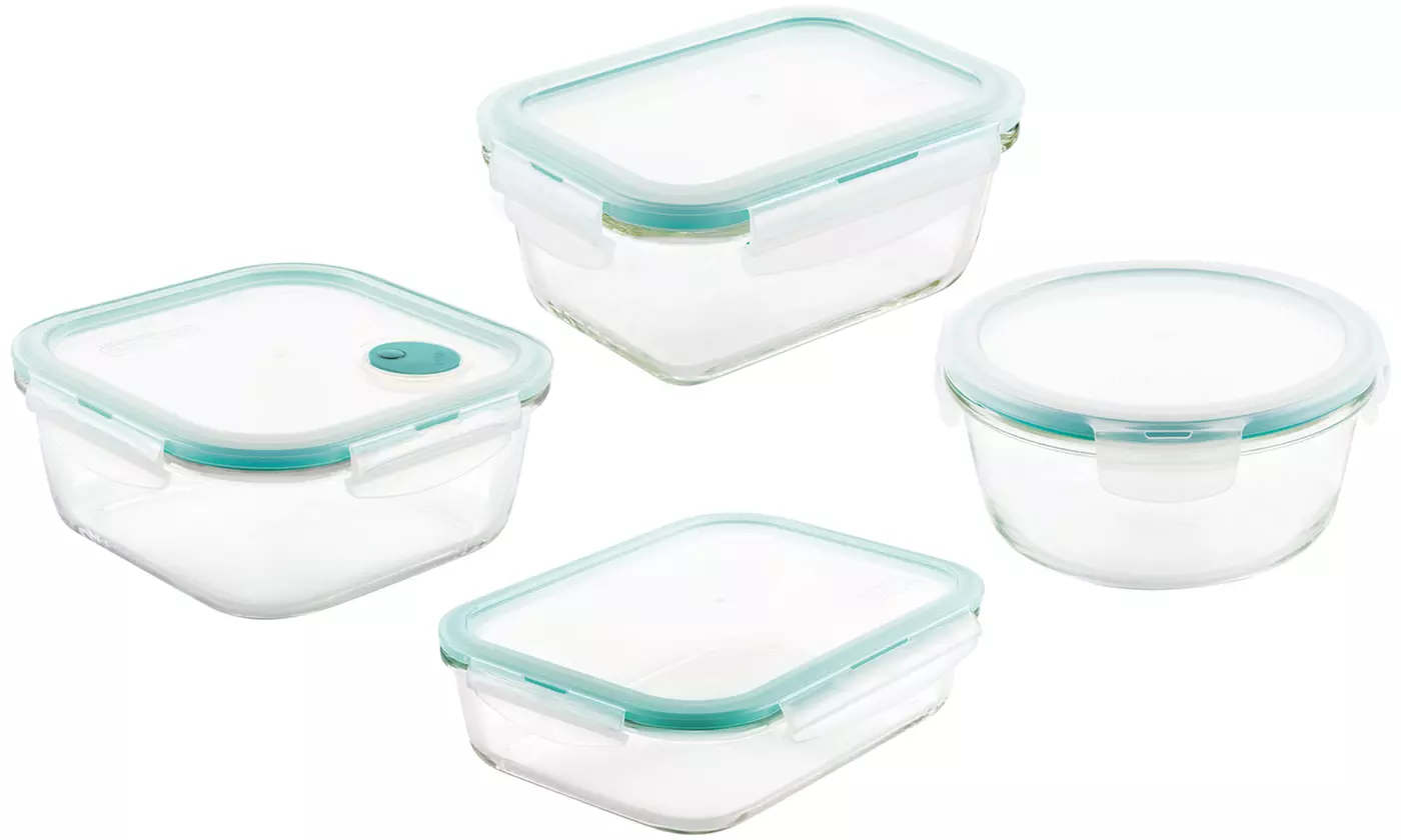 Lock & Lock Glass Food Storage Container. Multiple Sizes Available. - Primary Image