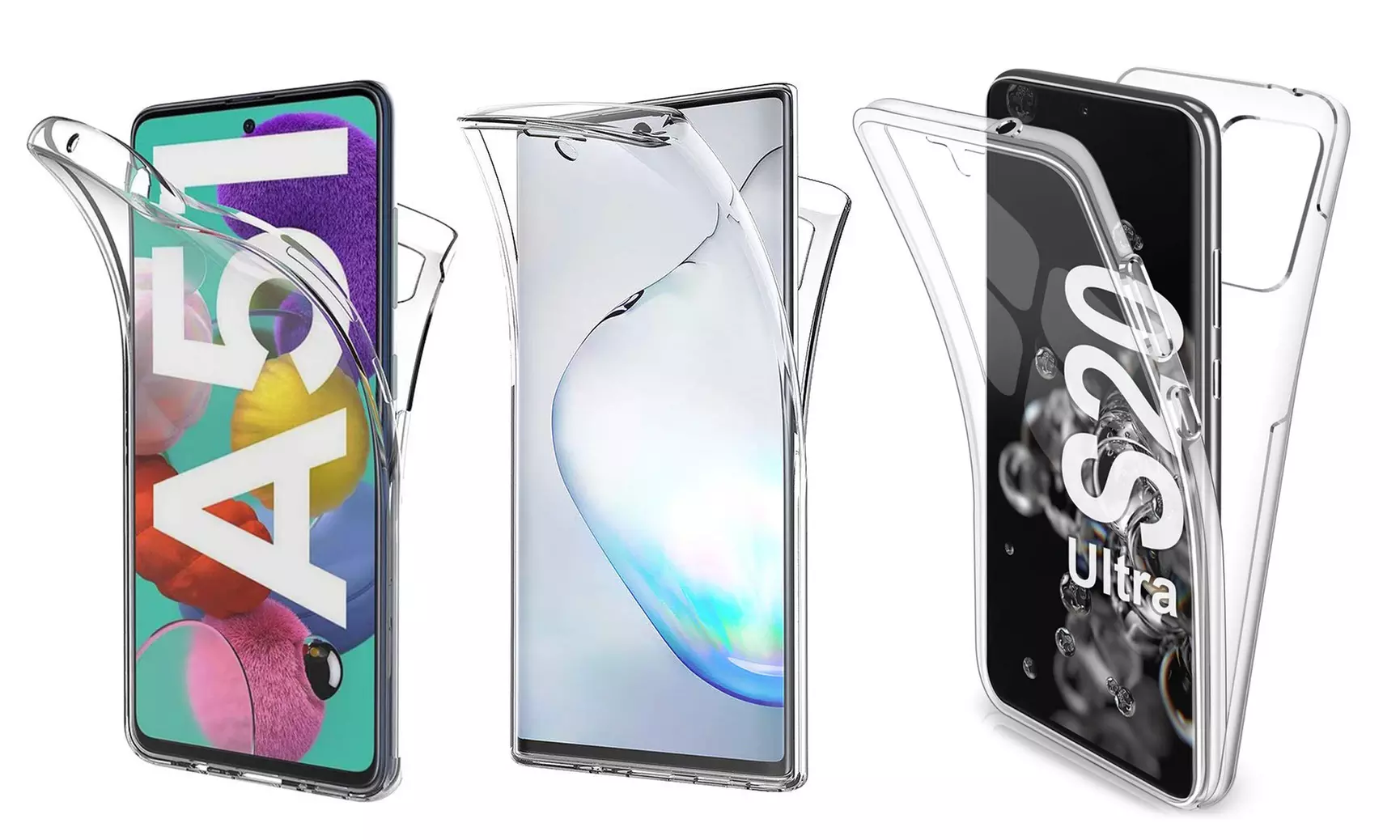 Nouveaux modèles SAMSUNG : Coque double compatible avec Samsung A51,S20,A21S,Note 10, etc. - Primary Image