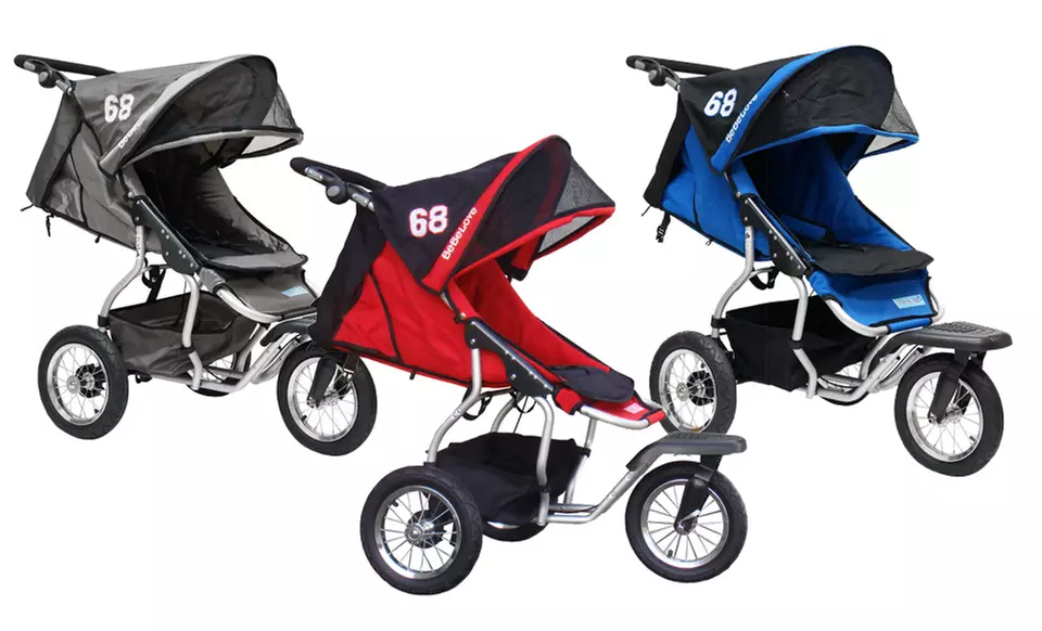 BeBeLove USA 68 Series Single Jogging Stroller in Blue, Gray, or Red. Free Returns. - Primary Image