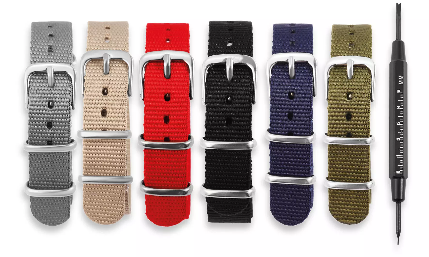 Bracelets de montre en nylon et/ou barre de ressort - Primary Image