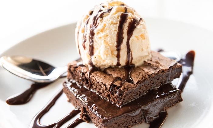 Brownie, Ice Cream and Hot Drink - Zidanes Indulgence York ...