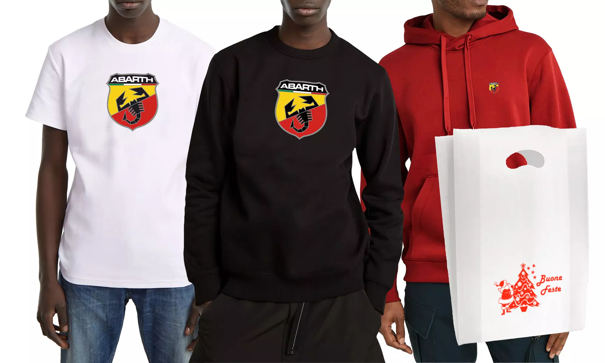 T-shirt, pull, hoodie, pantalon ou ensemble complet de la marque Abarth, coloris au choix - Primary Image