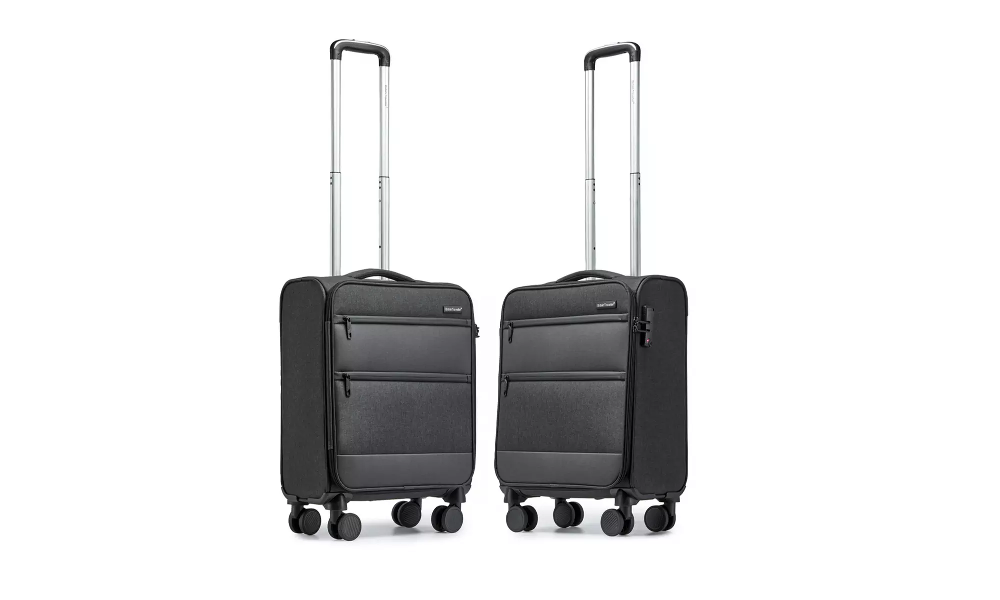 One- or Three-Piece British Traveller Luggage with TSA Lock & Wheels