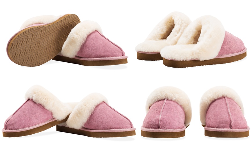 Image 14: Women's Sheepskin-Lined Slippers