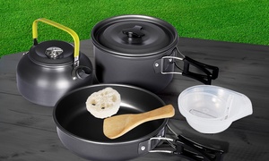 Ten-Piece Camping Cookware Set