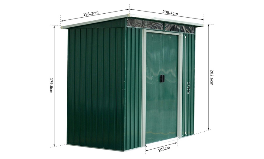 Image 48: Outsunny Lockable Garden Shed