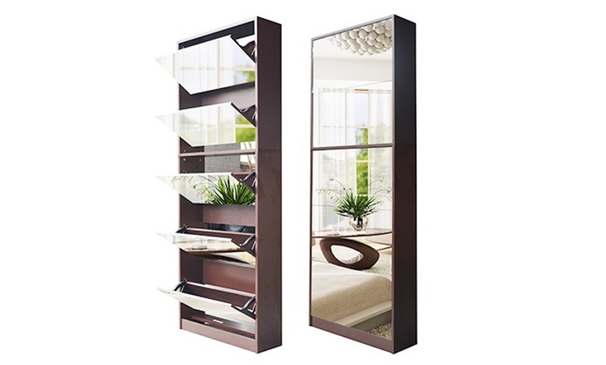 Image 5: Mirrored Shoe Cabinet 