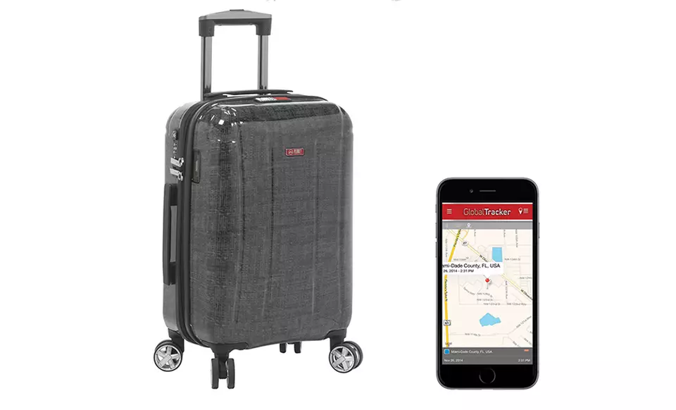 Planet Traveler USA Smart Tech Luggage with GPS Global Tracker - Primary Image