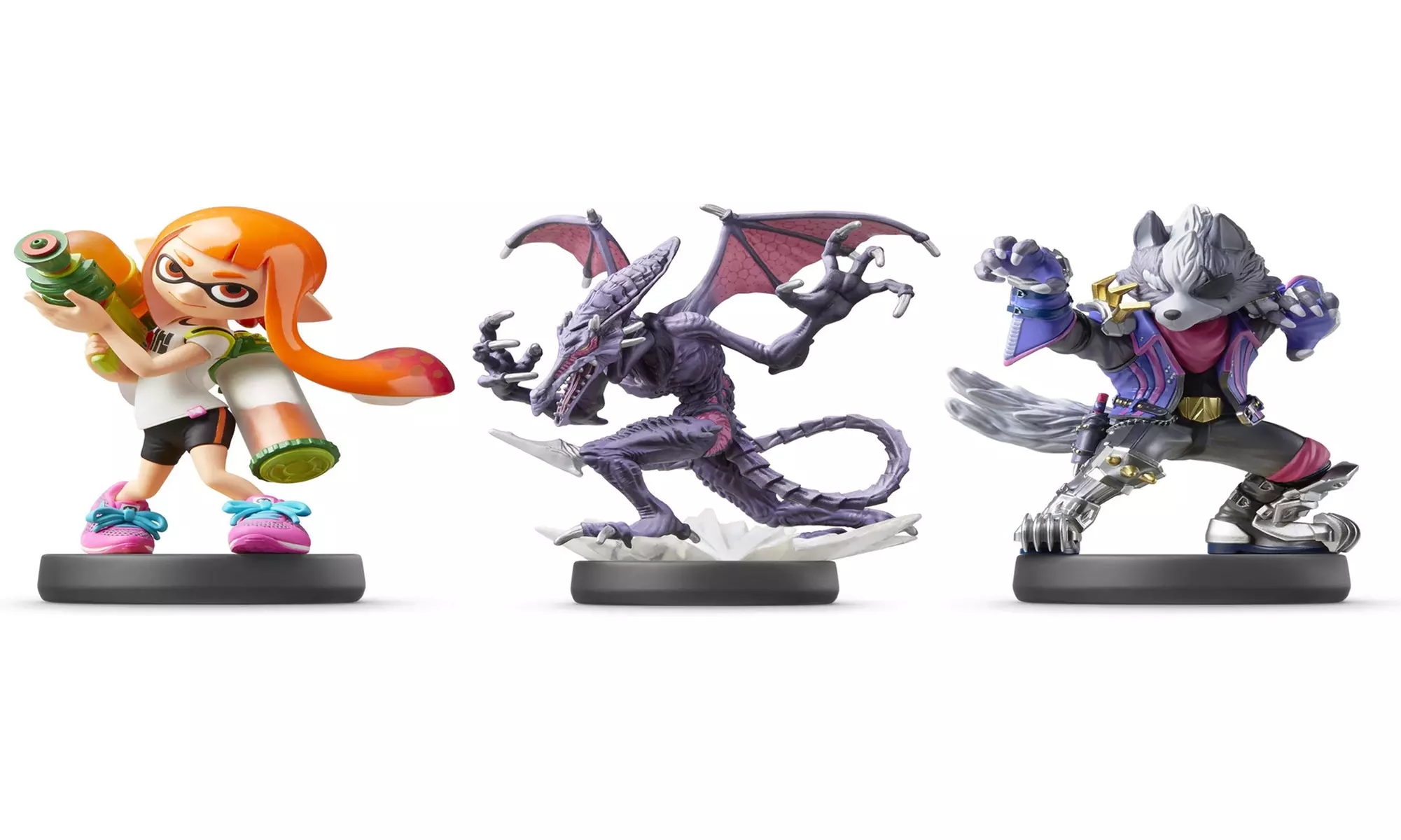 amiibo Super Smash Bros. Series Inkling Girl, Ridley, or Wolf Figure - Primary Image