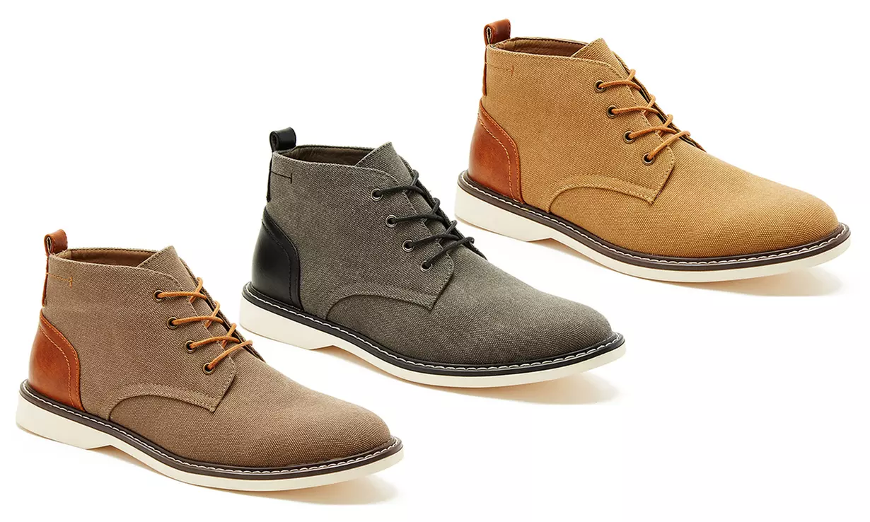 London Fog Men's Canvas Chukka Boots - Primary Image
