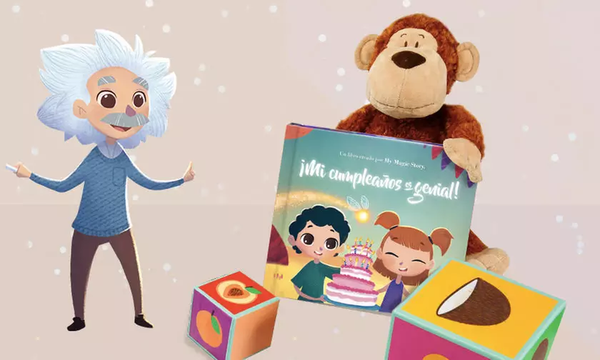 1, 2 o 3 libros personalizados para niños "Mi cumpleaños es genial!" desde 7,99 € en Story of my Name - Primary Image