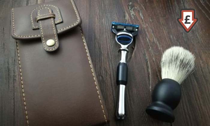 leather shaving kits