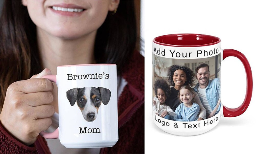 Image 1: Create Your Own Unique Gift: One or Two Custom Mugs from Justyling