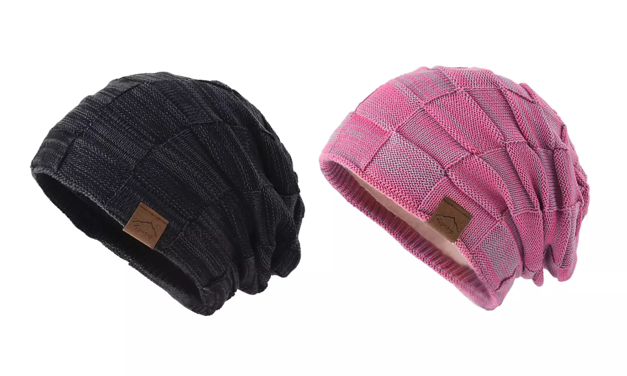 1 ou 2 bonnets extensibles fourrés en polaire