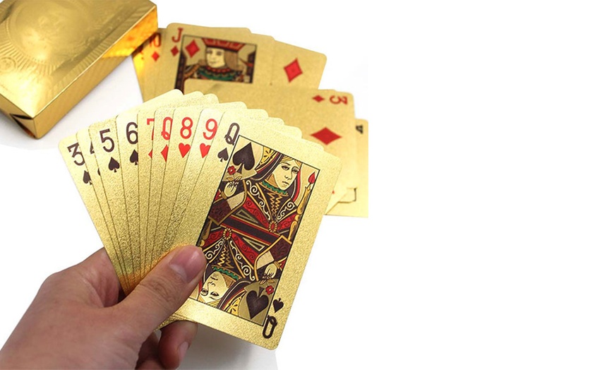 Image 2: Set of 54 Gold-Plated Cards