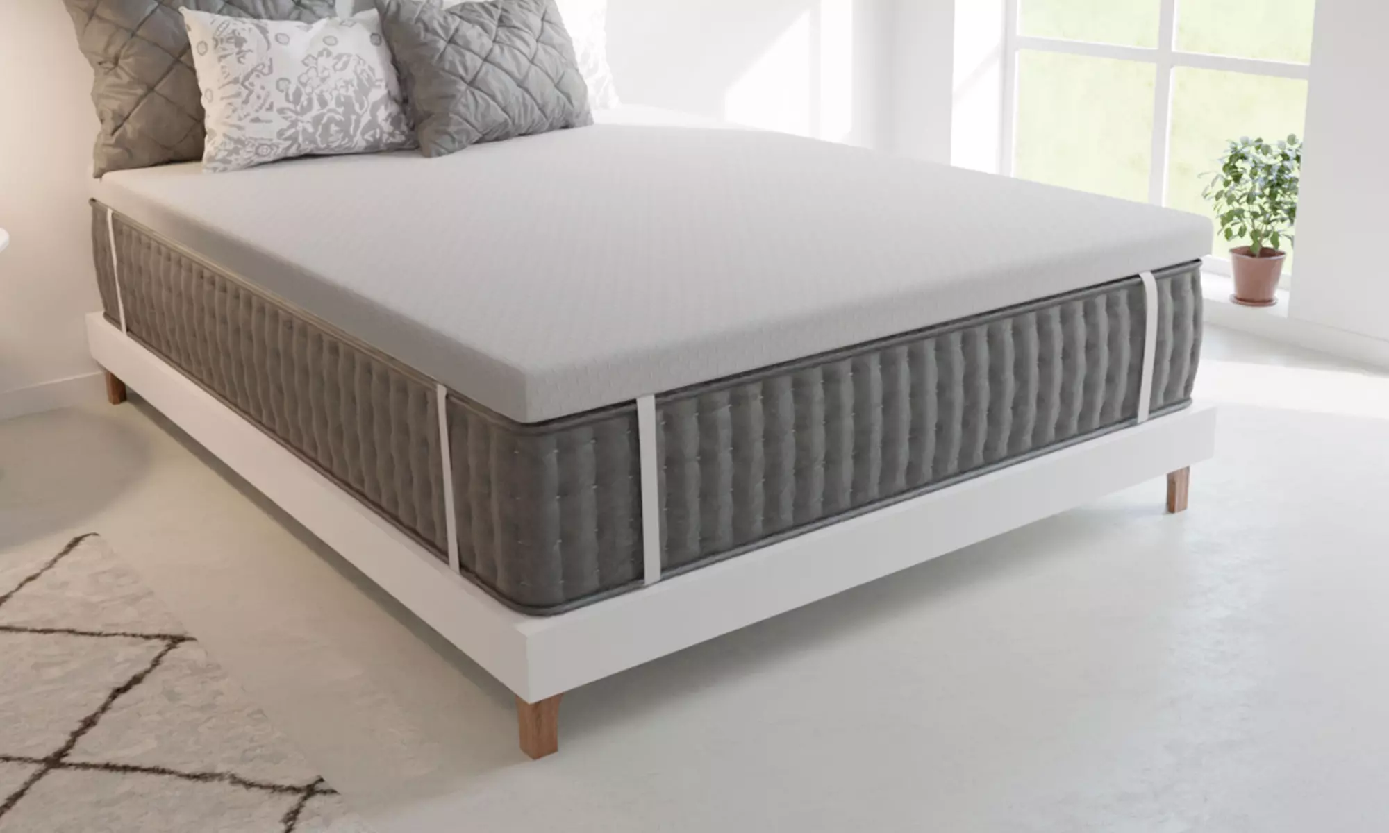 Surmatelas viscoélastique effet nuage, taille au choix - Primary Image