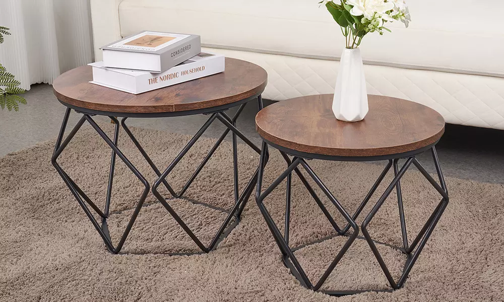 Set van 2 bijzettafels