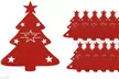Portacubiertos de 12 o 18 piezas en forma de árbol de Navidad - Second Medium