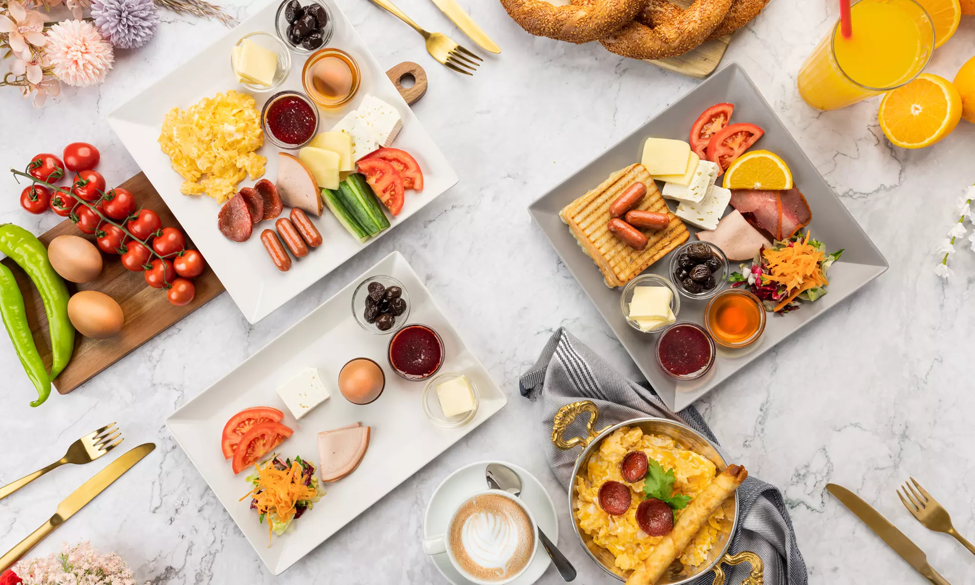 Reichhaltiges, türkisches Frühstück für 1, 2 oder 4 Personen