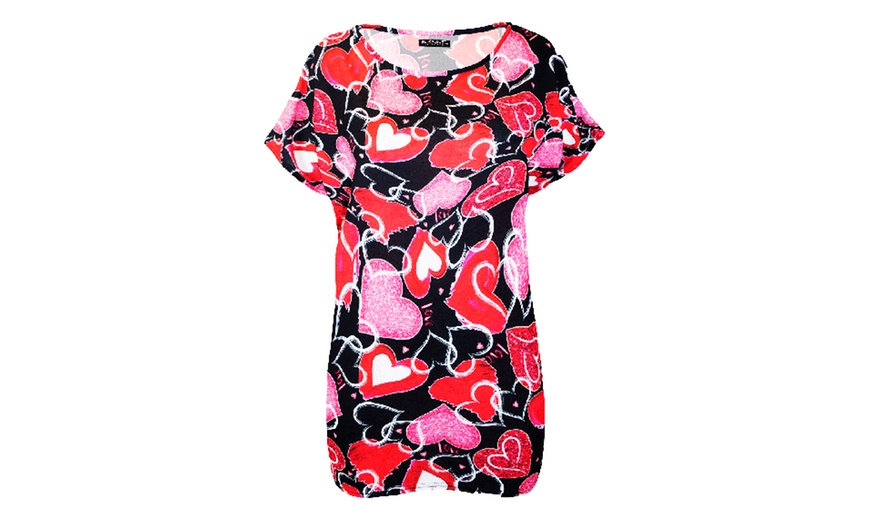 Image 3: Women's Heart Print Top