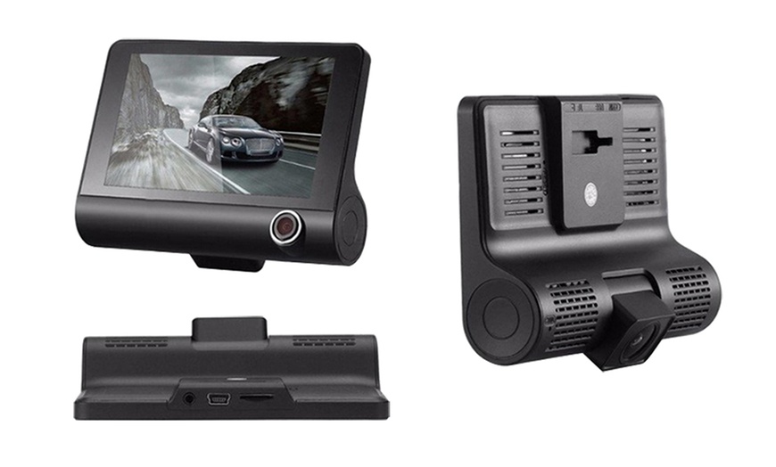 Image 3: Triple Lens DVR Dash Cam