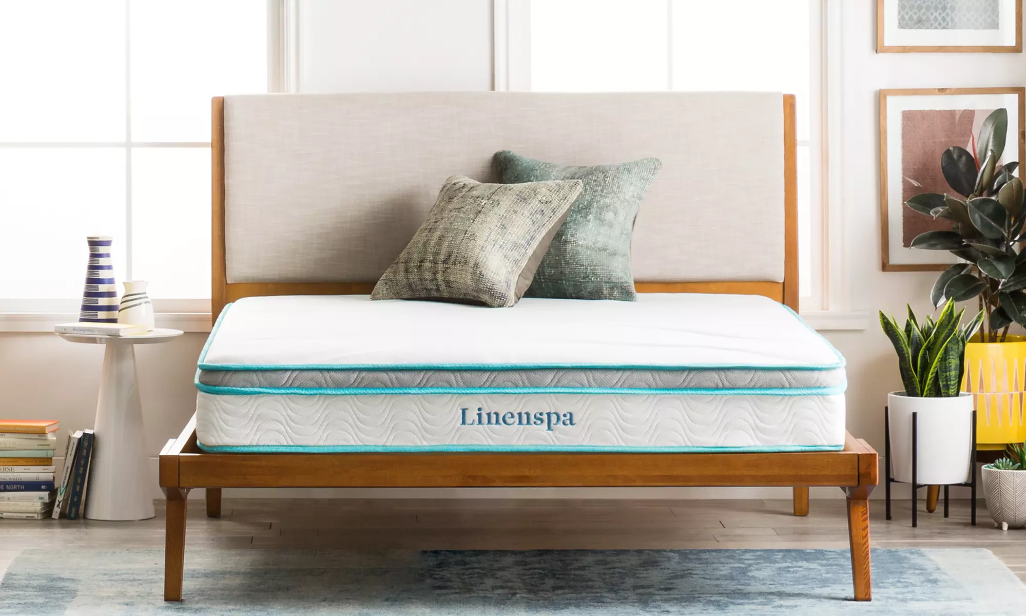 Linenspa 8" Memory Foam and Innerspring Hybrid Mattress - Primary Image