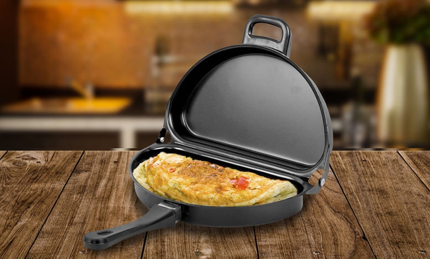 Image 1: Double Sided Frying Pan