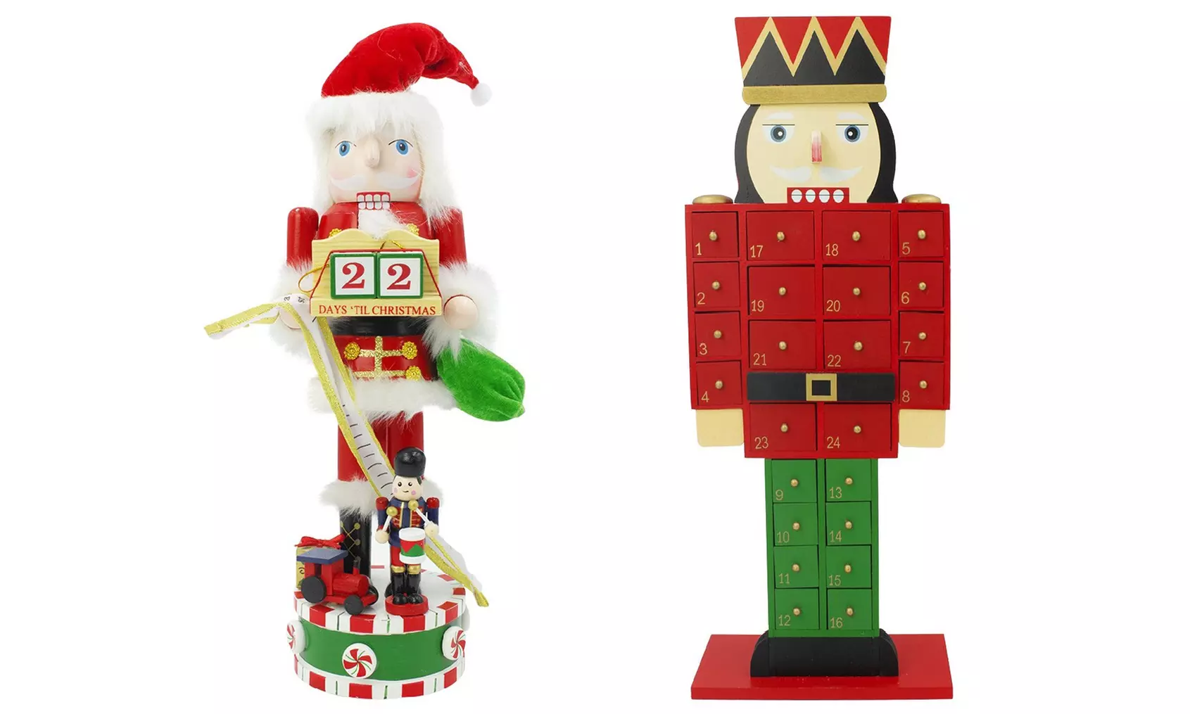 Soldat Casse-noisette de l'Avent en bois, modèle au choix - Primary Image