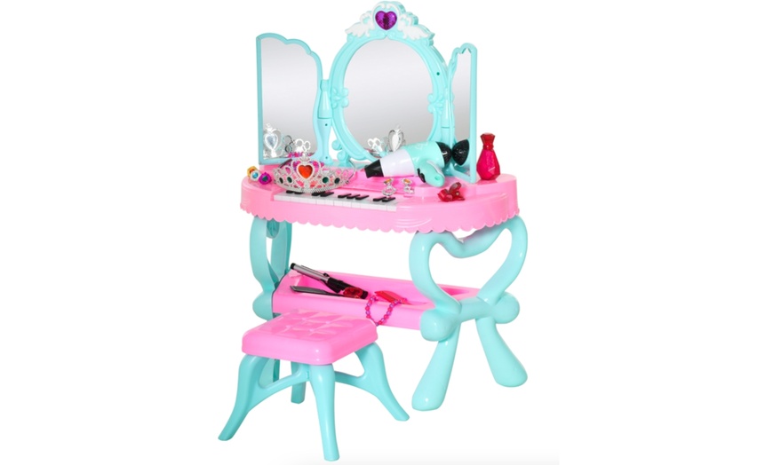 Image 9: Kids Pretend Play Vanity Table