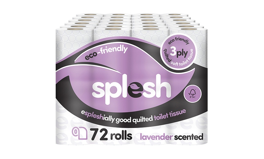 Image 7: Splesh Toilet Roll, Soft & Quilted Eco-Friendly Lavender