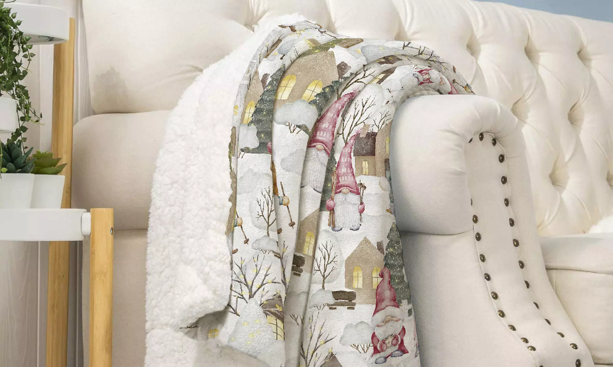 Warme Sherpa-Decke „Vermont“