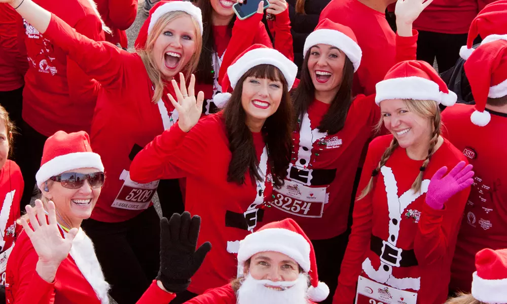 Santa Hustle 5K, Half Marathon or Kid's Rudolph Run Registration Package at Santa Hustle (Up to 60% Off) - Primary Image