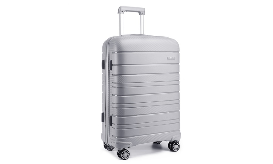 Image 24: Four Piece Travel Suitcase Set