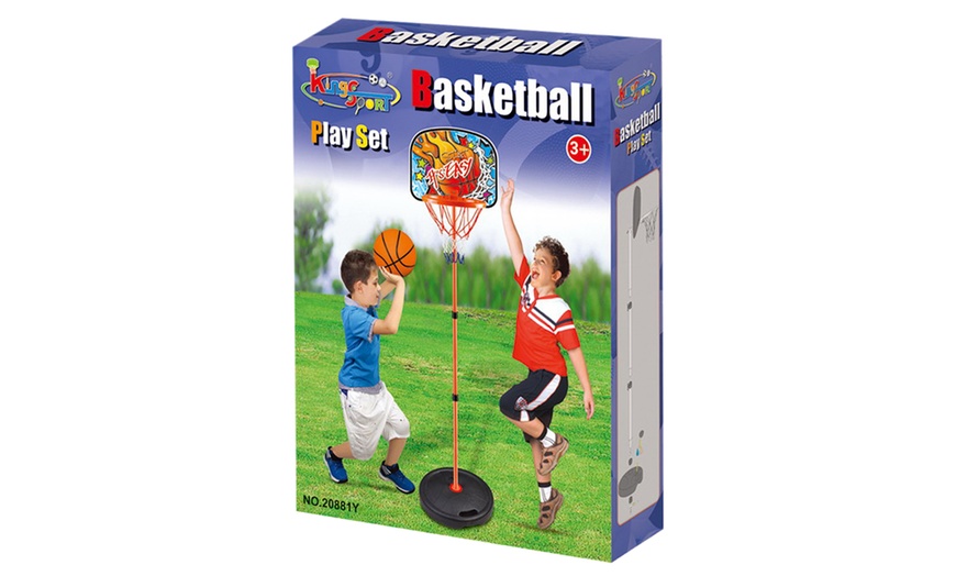 Image 4: Kids' Basketball Set with Ball