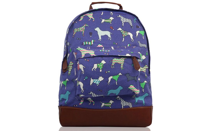 Image 13: Retro Canvas Backpack