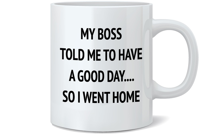 Image 9: One or Two Employee Novelty Mugs