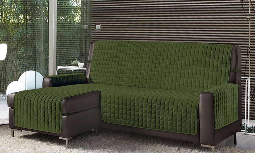 Image 21: Omkeerbare gewatteerde bankhoes