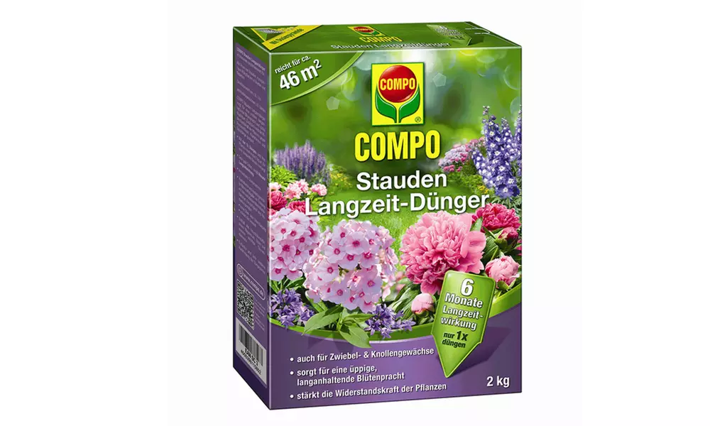 Baldur Garten großer Staudengarten mit 28, 42 oder 56 Pflanzen, optional mit COMPO Stauden-Langzeit-Dünger - Second Medium