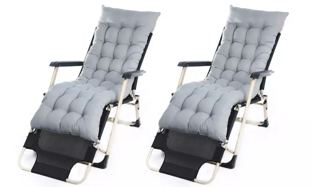 Sun Lounger Cushion Pad for Garden Recliner Chair