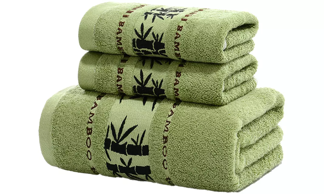 Lot de 3 serviettes en bambou