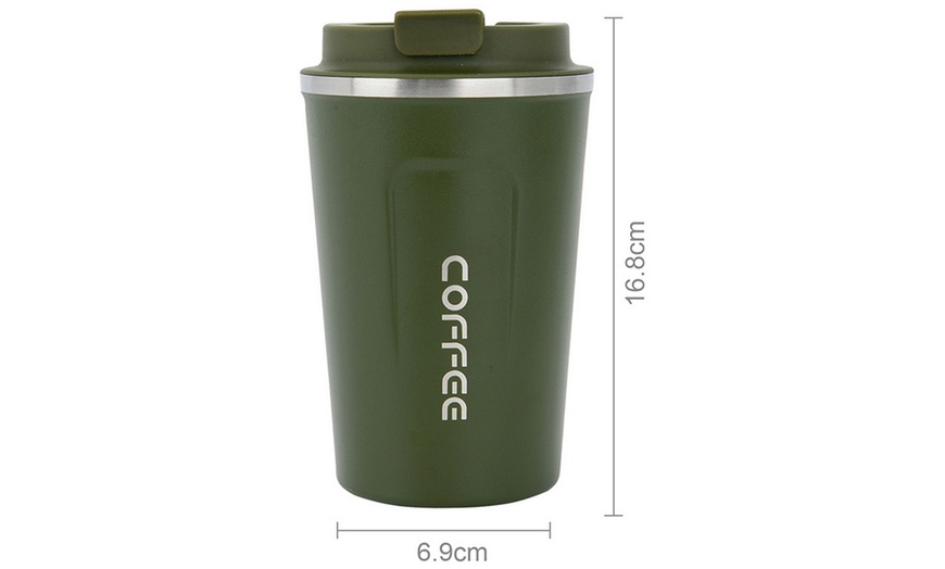 Image 6: Travel-Friendly Insulated Stainless Steel Coffee Mug