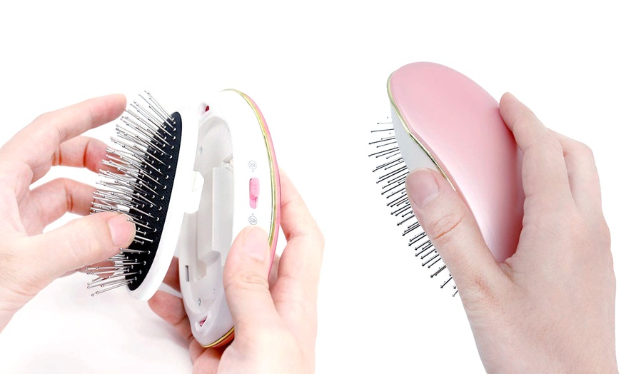 Image 3: Steam Hair Straightening Brush